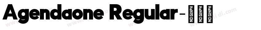 Agendaone Regular字体转换 Agendaone Regular字体转换
